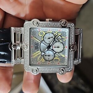 Luxury Silver and Gold Men's Watch